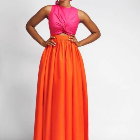 Forever Amelia Dresses & Skirts - Forever Amelia Remi Maxi Pink & Orange Size 6 – New with Tags